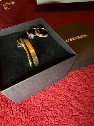 Pulseras Bañados En Oro