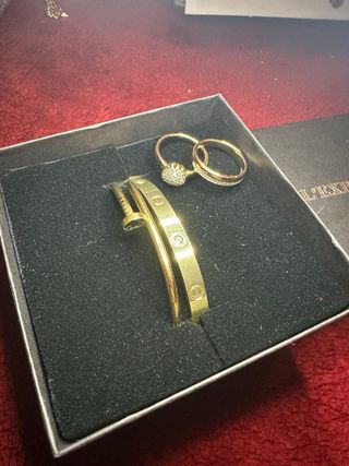 Pulseras Bañados En Oro