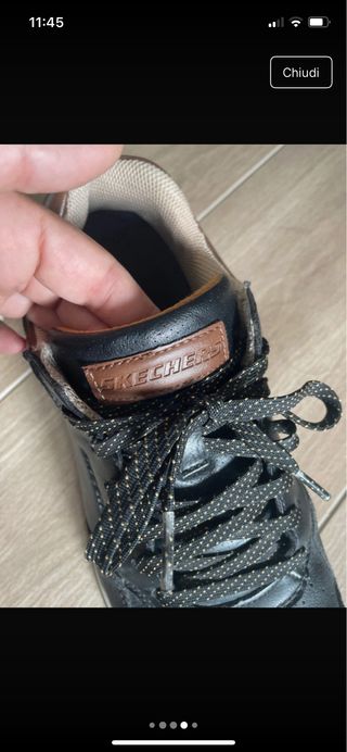 Scarpe Skechers Uomo 44 Nere/Marrone