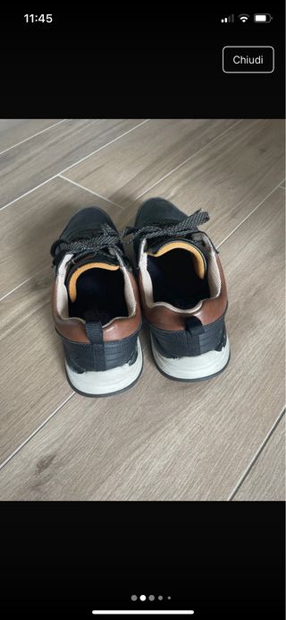 Scarpe Skechers Uomo 44 Nere/Marrone