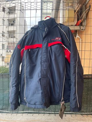 Giubbotto bambino blu e rosso