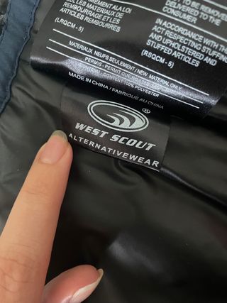 Giubbotto bambino blu e rosso