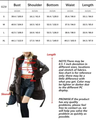 Abrigo Ecopiel Marrón con Pelo