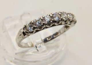 Splendido anello argento pavè pietre CZ