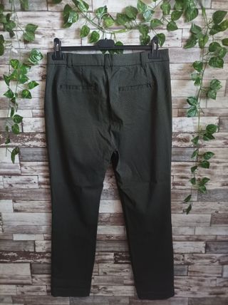 Pantaloni Slim Donna Tg. 48 Verde Oliva