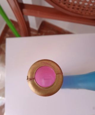 X2 JARRONES ANTIGUOS CRISTAL TEMPLADO VINTAGE