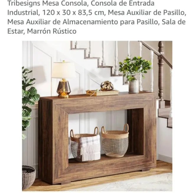 Consola de madera para entrada