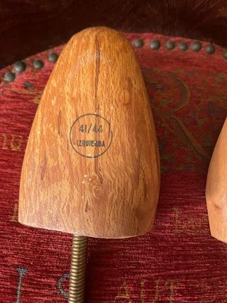 2 Hormas para Zapatos Vintage Madera