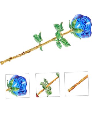 Rosa de Cristal Azul Cabilock Decoración