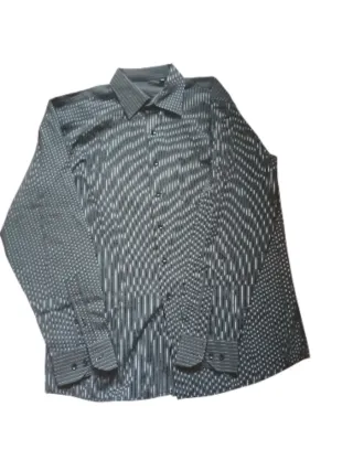 Camicia uomo fantasia righe e pois