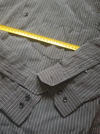 Camicia uomo fantasia righe e pois