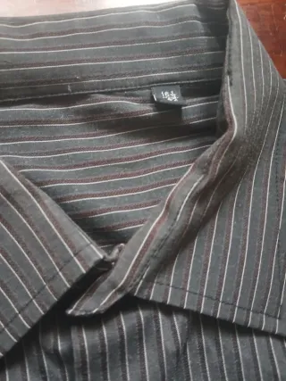 Camicia uomo fantasia righe e pois