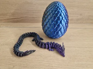 Huevo y Dragón 3D Tricolor