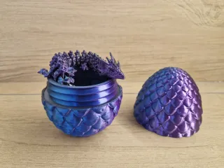 Huevo y Dragón 3D Tricolor