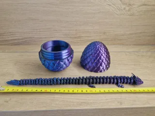 Huevo y Dragón 3D Tricolor