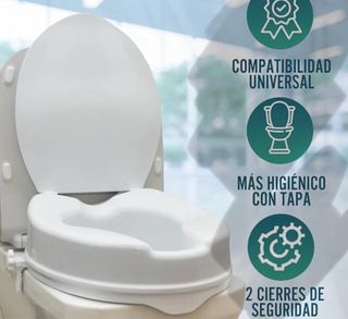 Elevador WC con Tapa Blanco