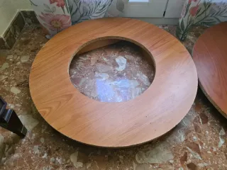 Tarima mesa camilla redondas