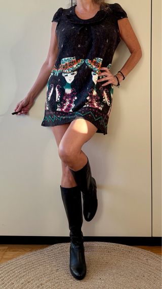 Vestido mini Elissa Lana Talla M L