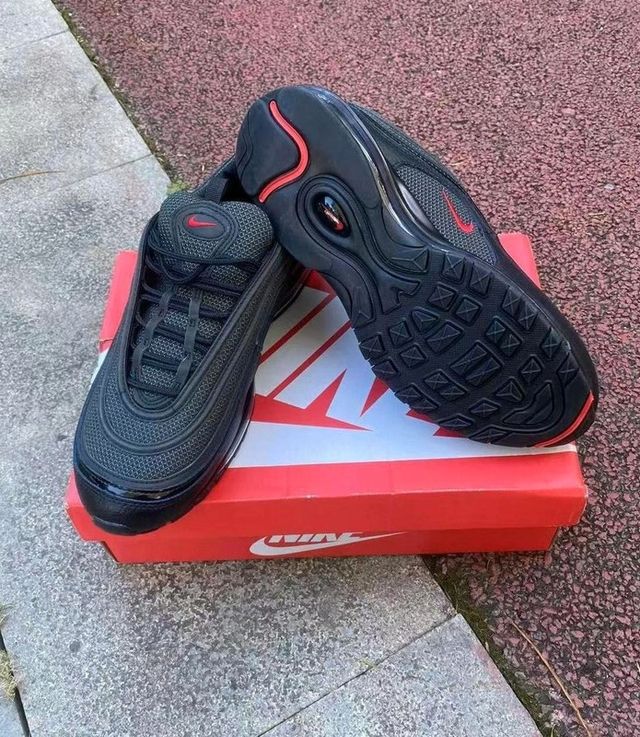 Nike Air Max 97 Talla 36 Negro Rojo