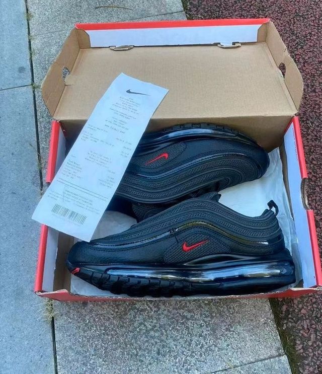 Nike Air Max 97 Talla 36 Negro Rojo