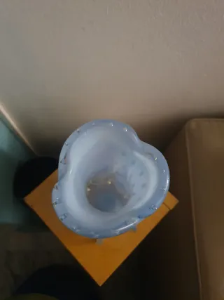 Vaso in vetro soffiato artigianale