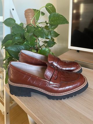 Mocasines Marrones Cocodrilo