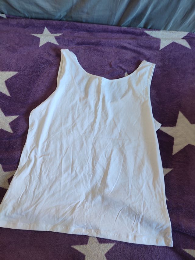 Camiseta tirantes blanca básica