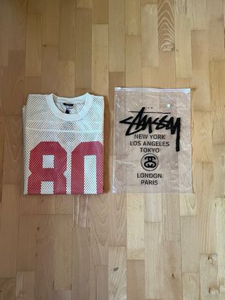 Camiseta Stussy Sport Malla Roja 80 Talla L