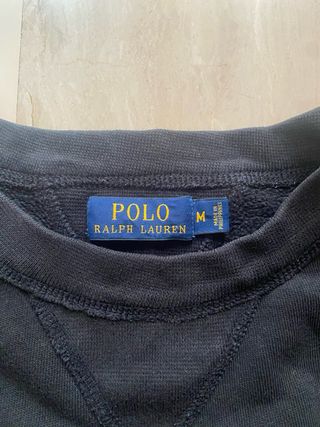 Felpa Polo Ralph Lauren nera con scritta