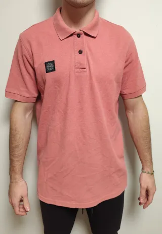 Polo Stone Island Rosa