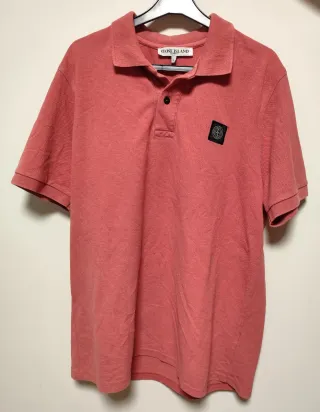 Polo Stone Island Rosa
