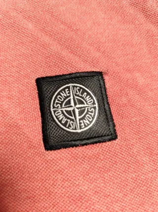 Polo Stone Island Rosa