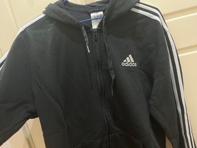 Sudadera Adidas Negra con Cremallera