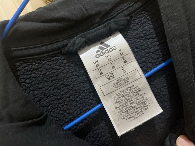 Sudadera Adidas Negra con Cremallera