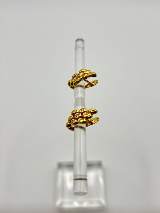 Orecchini in oro 18k con zirconi da 2,34 gr.