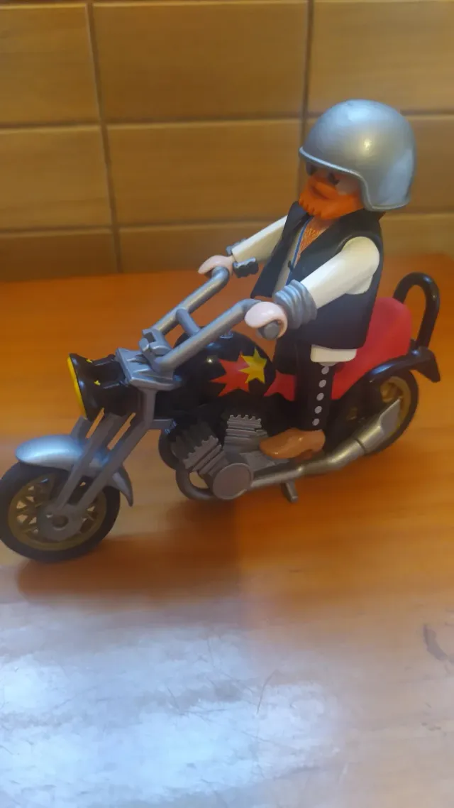 Playmobil Moto Custom con Figura