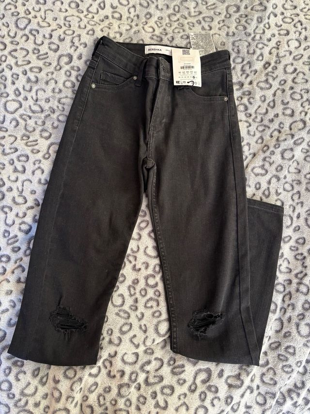 Pantalón skinny Bershka negro