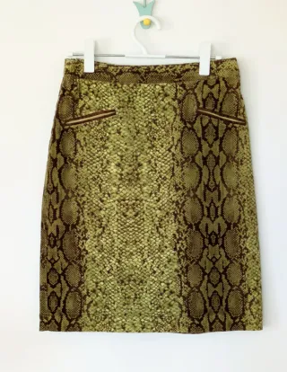 Falda animal print tejido elástico Jota + ge