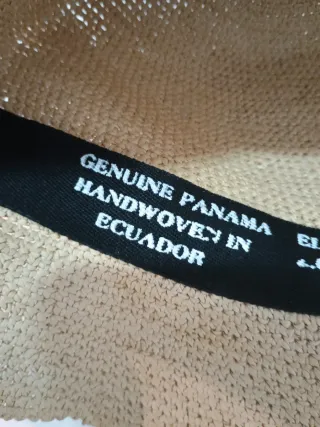 Sombrero Panamá Mujer Talla 60 Beige.