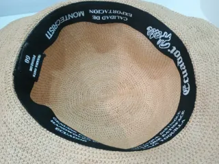 Sombrero Panamá Mujer Talla 60 Beige.