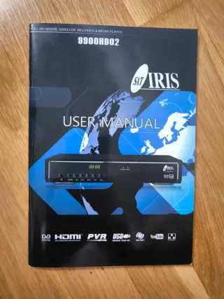 Decodificador Satélite IRIS 9900 con Mando