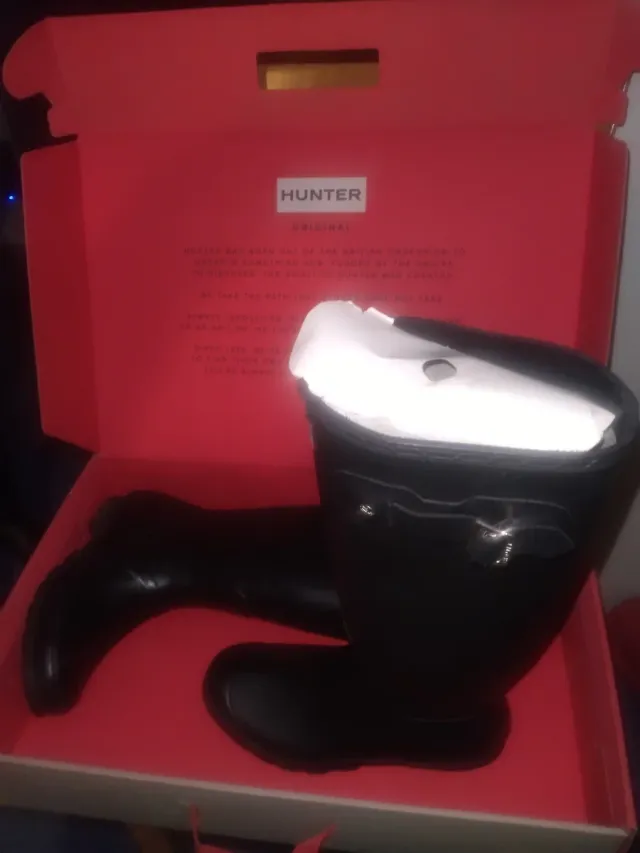 Botas de agua Hunter negras talla 38