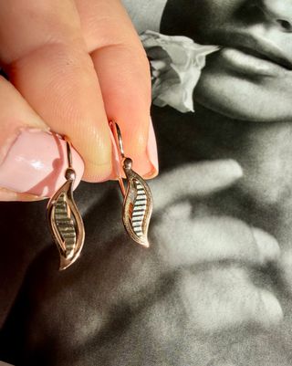 Orecchini in Oro 14K Foglia