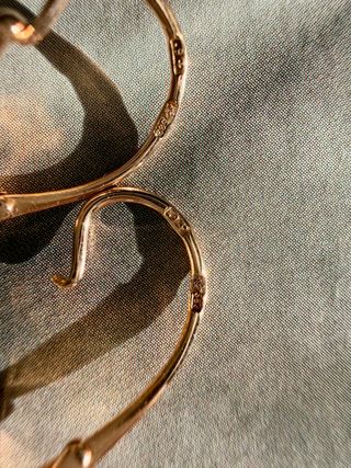 Orecchini in Oro 14K Foglia