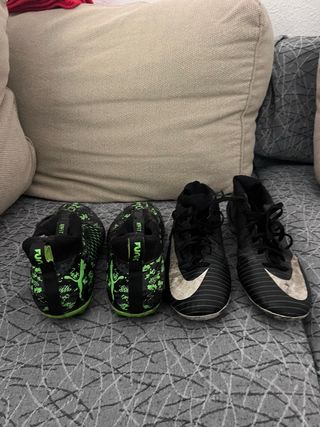 Zapatillas deportivas Nike y Puma