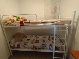 Litera metálica blanca 90x180 cm