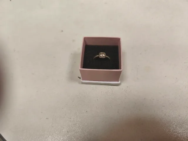 Anillo Pandora Plata y Rosa