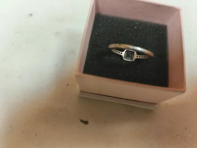 Anillo Pandora Plata y Rosa