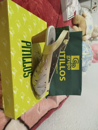 Sandalias Pitillos Talla 36 Doradas/Plateadas