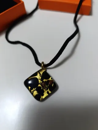 Collana Vetro Murano Amarissima Oro Multicolore
